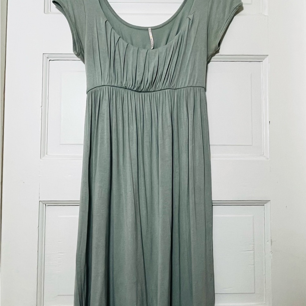 Honey Punch Sage Green Maxi Dress